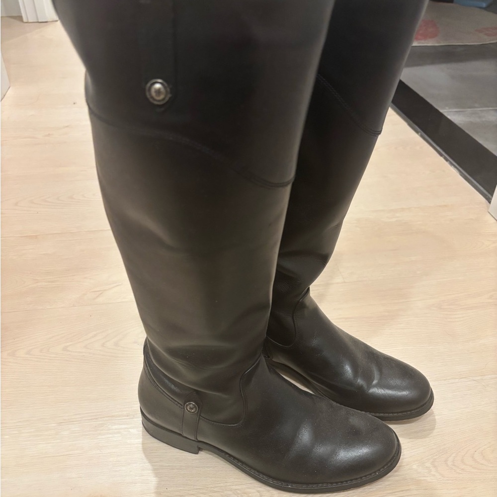 Frye Black Leather Women's Boots
